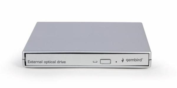 GEMBIRD externí mechanika DVD,  USB 2.0,  stříbrná2