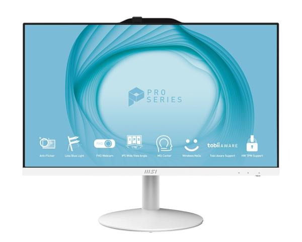 MSI AIO PRO AP242P 14M-1206EU,  Intel Pentium G7400,  23.8 FHD,  Anti-Glare,  8GB,  128GB SSD,  N/ A,  W11 Pro,  White