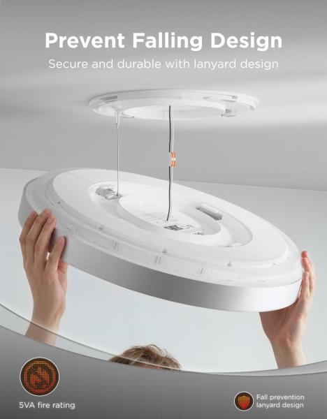 Govee Ultra RGBICWW Smart duální kulaté stropní světlo 5000lm 53cm Matter7