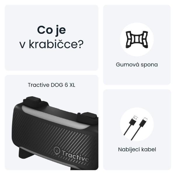 Tractive DOG 6 XL – Chytrý GPS lokátor pro psy se sledováním životních funkcí a zdravotními upozorněními,  černý6