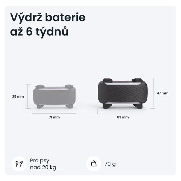 Tractive DOG 6 XL – Chytrý GPS lokátor pro psy se sledováním životních funkcí a zdravotními upozorněními,  černý8