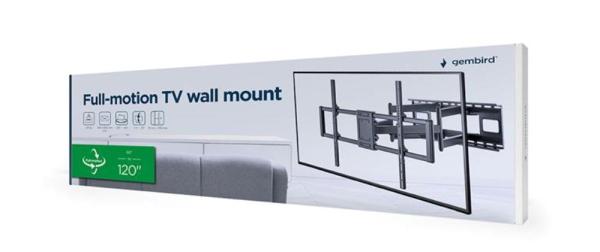 GEMBIRD Držák TV WM-120ST-01,  60"-120" (120kg),  plně pohyblivý