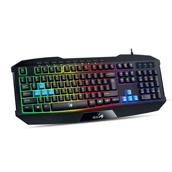 GENIUS GX GAMING Scorpion K215/  Herní drátová klávesnice/  podsvícená/  USB/  Copilot/  černá/  CZ+SK layout0
