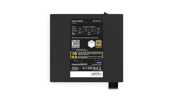 ENDORFY Zdroj Enduro L6 650 W,  120mm,  80 Plus Gold9