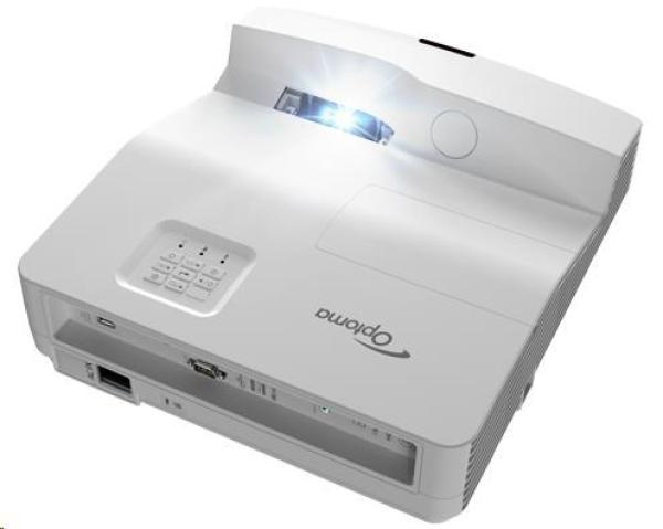 Optoma projektor W330UST (DLP,  WXGA,  3 600 ANSI,  20 000:1,  HDMI,  VGA,  RS232,  16W speaker),  posk obal