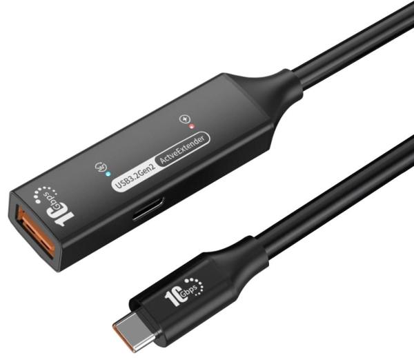 PremiumCord USB-A repeater + kábel USB-C, 10m