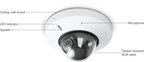 UBNT G6 Mini Dome,  UniFi Protect 8MP IP kamera5