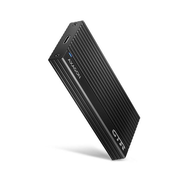 BAZAR - AXAGON EEM2-GTR,  USB-C 3.2 Gen 2 - M.2 NVMe SSD kovový THIN RIB box - Po opravě (Náhradní krabice)