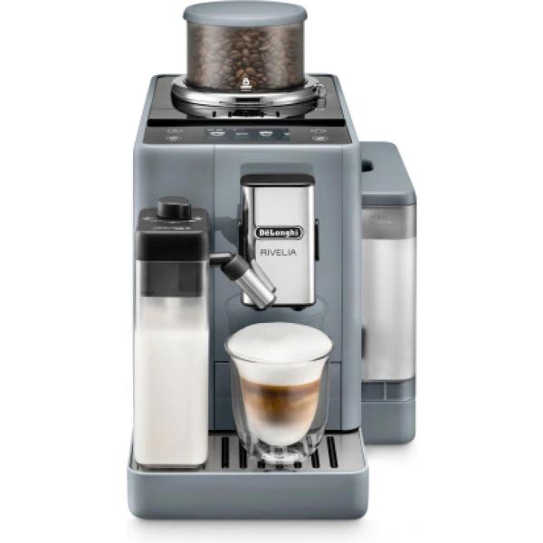 DeLonghi Rivelia EXAM440.55.G,  automatický kávovar šedý,  LatteCrema,  Bean Switch,  Bean Adapt,  16 nápojů