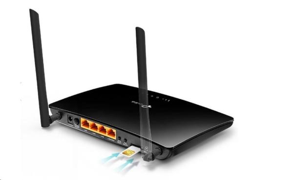 TP-Link TL-MR6400 WiFi4 router (N300,  4G LTE,  2, 4GHz,  3x100Mb/ s LAN,  1x100Mb/ s LAN/ WAN,  1xmicroSIM)2