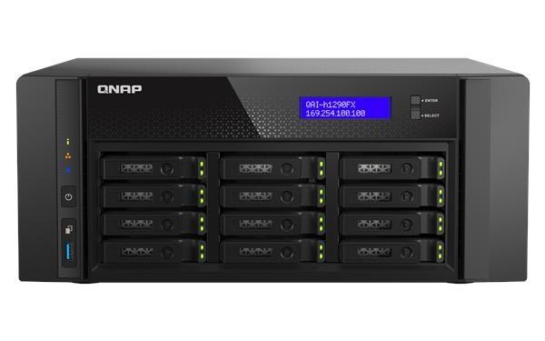 QNAP QAI-h1290FX-7302P-128G (16C/ EPYC7302P/ 3, 3GHz/ 128GBRAM/ 12xU.2/ 2x2, 5GbE/ 2xSFP28/ 3xUSB3.2/ 4xPCIe)
