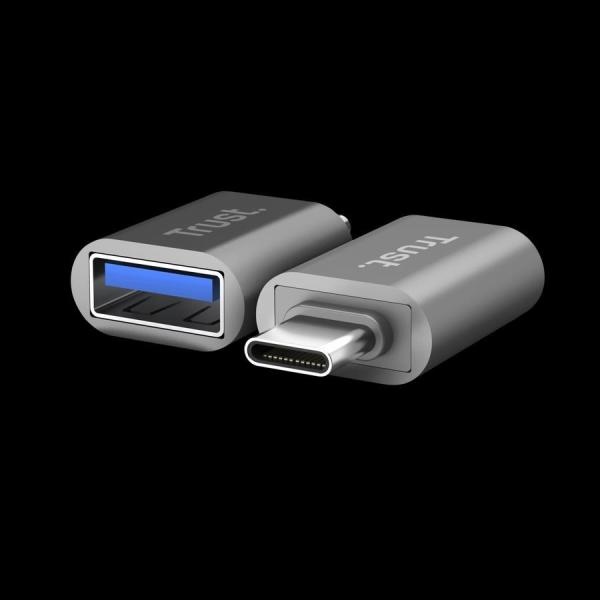 TRUST Adaptér Calyx USB-C na USB-A,  2ks