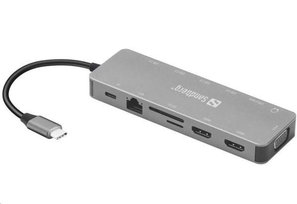 Sandberg USB-C 13-in-1 Travel Dock