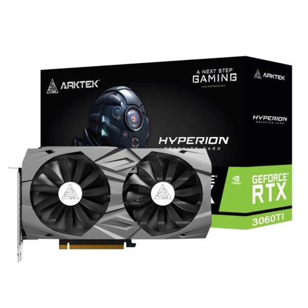 ARKTEK VGA NVIDIA GeForce RTX 3060 Ti Hyperion 8GB,  RTX 3060 Ti,  8GB GDDR6,  3xDP,  1xHDMI
