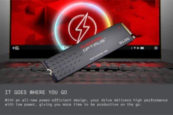 SANDISK SSD OPTIMUS 5100 NVMe 1TB PCIe,  Gen4,  (R:6700,  W:7100MB/ s)3