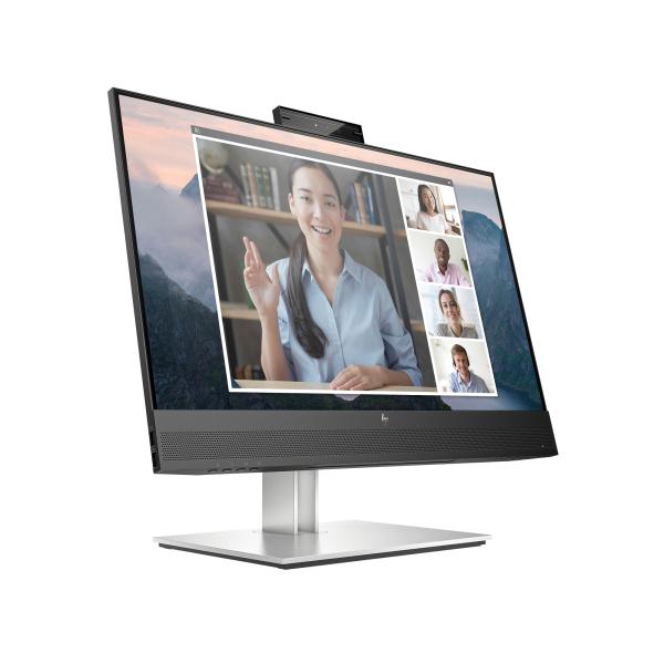 HP LCD EliteDisplay E24mv G4 23, 8" IPS,  1920x1080, 16:9, 5ms,  250nits, 1000:1, VGA, DP, HDMI, 4xUSB 3.2, 5MP webová kamera,  rep1