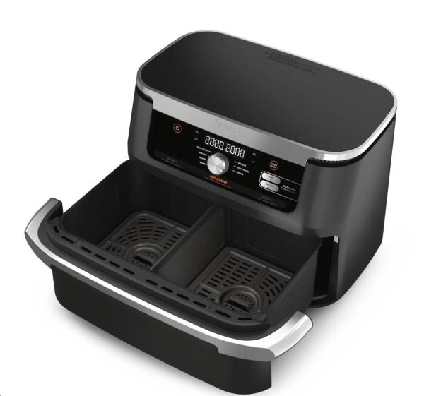 Ninja AF500EU Foodi FlexDrawer horkovzdušná fritéza 10, 4 l,  DualZone,  MegaZone,  7v12