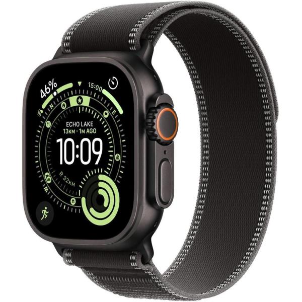 Apple Watch Ultra 3/ 49/ Elegant Band/ Black/ Charcoal
