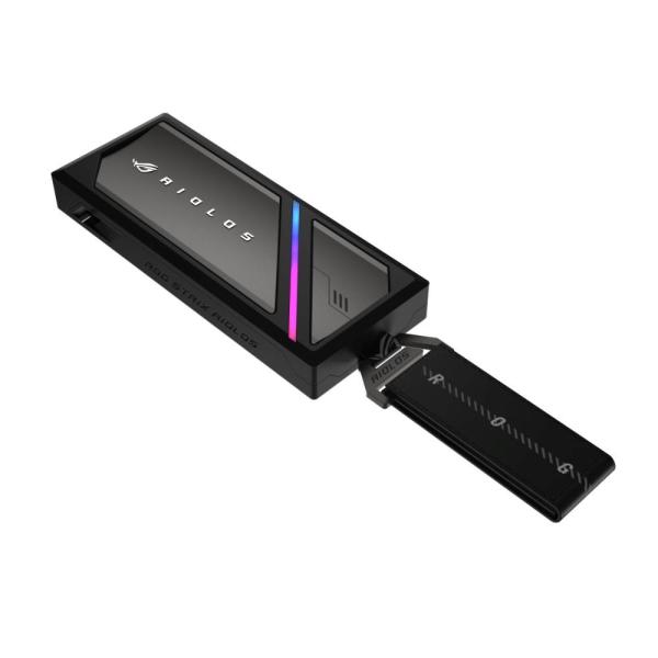 ASUS Externí box pro SSD M.2 ROG STRIX AIOLOS,  USB 3.2 Gen 2x2,  ARGB,  černá1