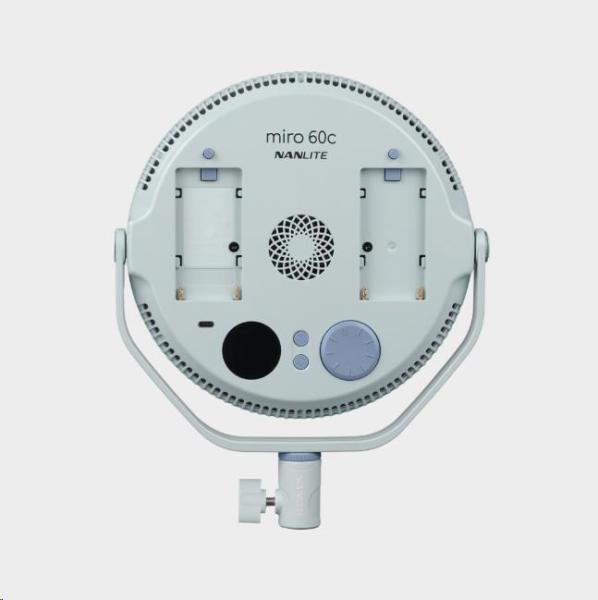 Nanlite Miro 60c LED Full-color Round Panel Light  (Mint Blue)2