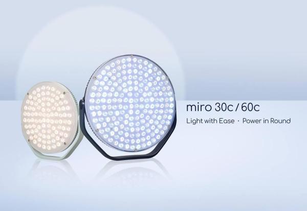 Nanlite Miro 60c LED Full-color Round Panel Light  (Mint Blue)3