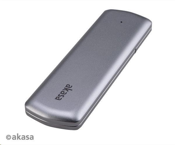 Externý box AKASA pre M.2 disky SSD SATA/ NVMe,  USB 3.2 Gen 2,  10 Gb/ s,  hliník3