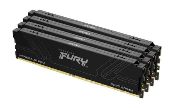 Kingston FURY Renegade Pro/ DDR5/ 128GB/ 7200MHz/ CL38/ 4x32GB/ Black