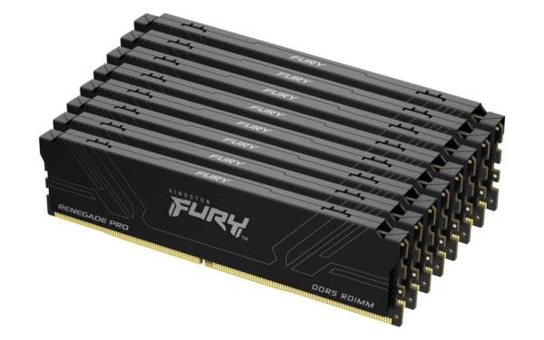 Kingston FURY Renegade Pro/ DDR5/ 128GB/ 7600MHz/ CL40/ 8x16GB/ Black