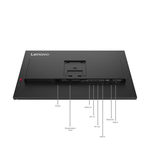 LENOVO LCD T27QD-40 - 27", IPS, 16:9, 2560x1440, 120Hz, 350cd/ m2, 1500:1, 4ms, HDMI, DP, DPout, DC, USB Hub, USB-C(96W PD), RJ45, Pivot7