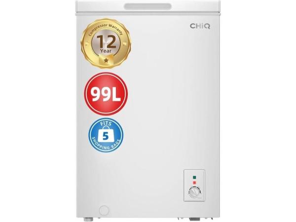 CHiQ FCF98DE pultový mrazák,  99l,  -24 °C do 5 °C (mrazák - lednice),  low frost,  + 12 let záruka na kompresor