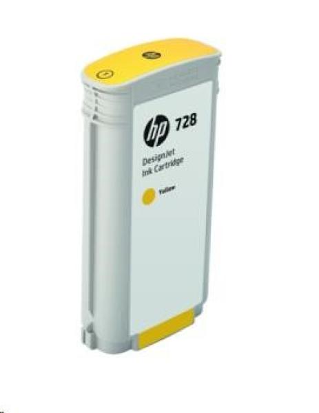 HP 728 130-ml Yellow DesignJet Ink Cartridge