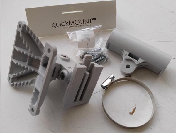 Mikrotik quickMOUNT PRO,  kompatibilný so všetkými modelmi SXT,  elevácia do 140° (V a H rovina)1