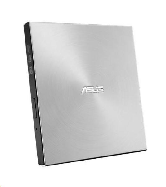 ASUS DVD Writer SDRW-08U7M-U SILVER RETAIL,  externá tenká DVD-RW,  strieborná,  USB