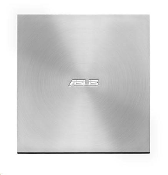 ASUS DVD Writer SDRW-08U7M-U SILVER RETAIL,  externá tenká DVD-RW,  strieborná,  USB1