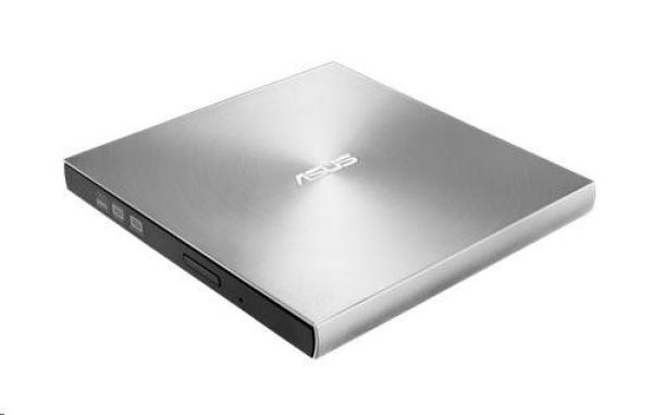 ASUS DVD Writer SDRW-08U7M-U SILVER RETAIL,  externá tenká DVD-RW,  strieborná,  USB2