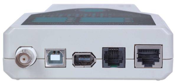 Intellinet Tester káblov,  5 v 1,  RJ45,  RJ11,  USB,  Firewire,  BNC3