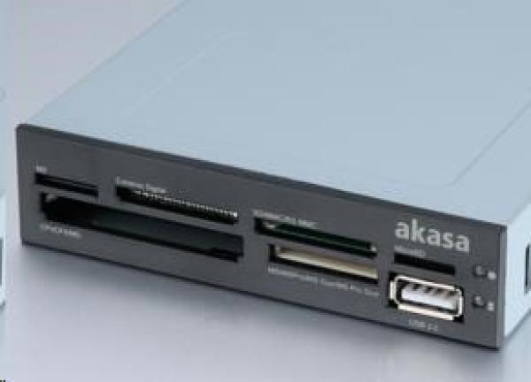 Čítačka kariet AKASA AK-ICR-07 až 3.5",  6 slotov,  interný,  1x USB 2.
