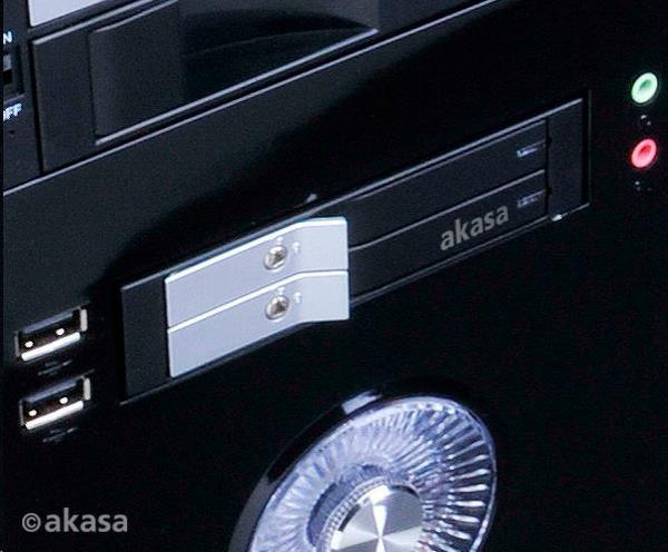 AKASA HDD box Lokstor M21,  2x 2.5" SATA HDD/ SSD do 3.vnútorná poloha 5",  čierna4