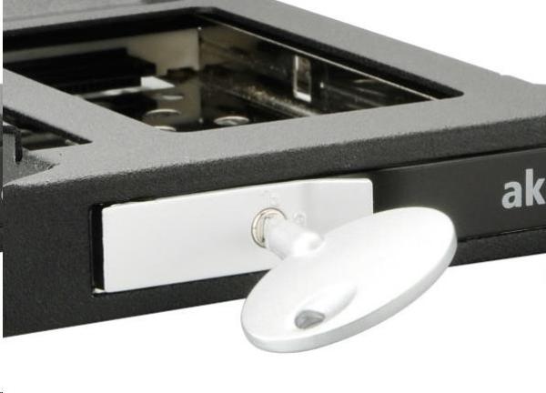 AKASA HDD box Lokstor M23,  2.5" SATA HDD/ SSD na internú pozíciu PCI,  čierna3