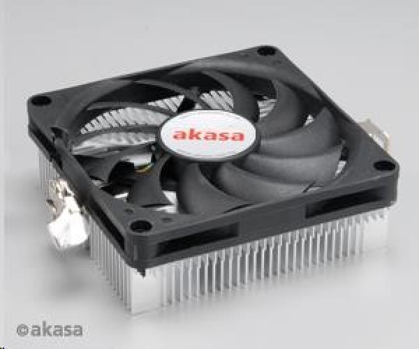 AKASA CPU chladič AK-CC1101EP02 pre AMD socket 754,  979,  AMx,  80mm PWM ventilátor,  pre mini ITX skrinky