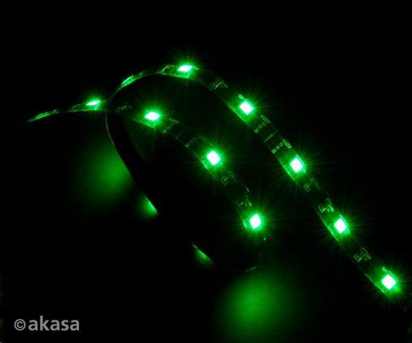 AKASA - LED páska - zelená Vegas 50 cm