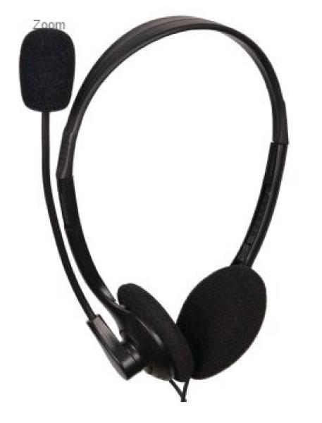 GEMBIRD sluchátka s mikrofonem MHS-123, černá