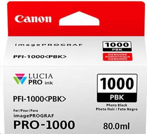 Canon BJ CARTRIDGE PFI-1000 PBK (nádržka s čiernym fotografickým atramentom )