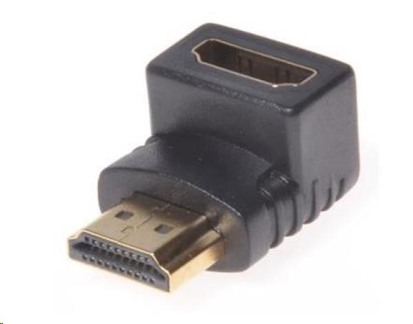 PREMIUMCORD HDMI M/ F adaptér ohnutý do pravého uhla