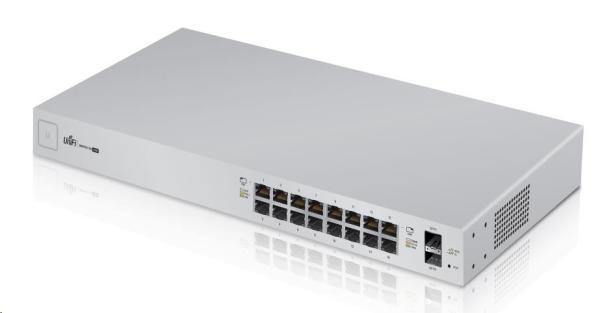 UBNT UniFi Switch US-16-150W [16xGigabit, 150W PoE+ 802.3at/af, pasívne PoE 24V, 2xSFP slot, neblokovaný 18Gbps]