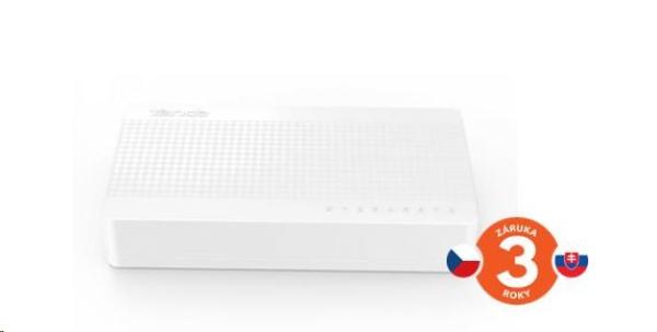 Tenda S108 8portový Mini Eco Fast Ethernet Switch,  10/ 100 Mbps,  stolný