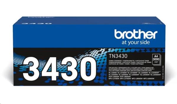 Toner BROTHER TN-3430 ( HL-L5xxx, HL-L6xxx,  DCP/ MFC-L5xxx,  DCP/ MFC-L6xxx, 3 000 ks. A4)