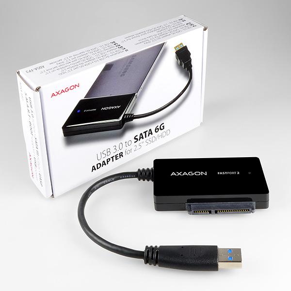 AXAGON ADSA-FP2,  USB3.0 - SATA 6G 2.5" adaptér HDD/ SSD FASTport27