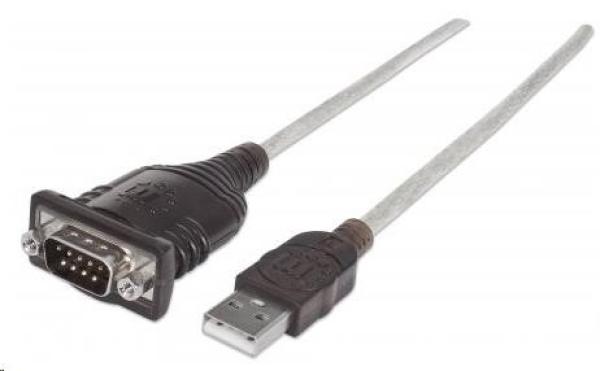 MANHATTAN prevodník USB na sériový port (čip Prolific PL-2303HXD,  45 cm)