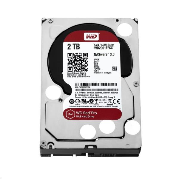WD RED Pro NAS WD2002FFSX 2TB SATAIII/600 64MB cache, CMR2
